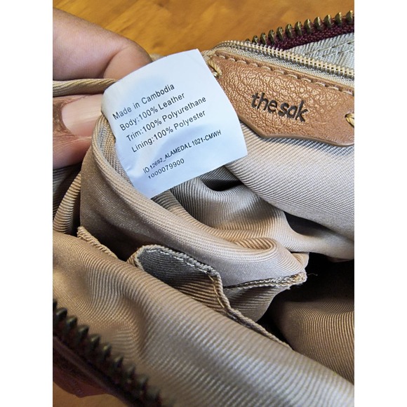 The Sak Womens Red Leather Shoulder Hobo Bag Crossbody Purse Handbag - Picture 13 of 13